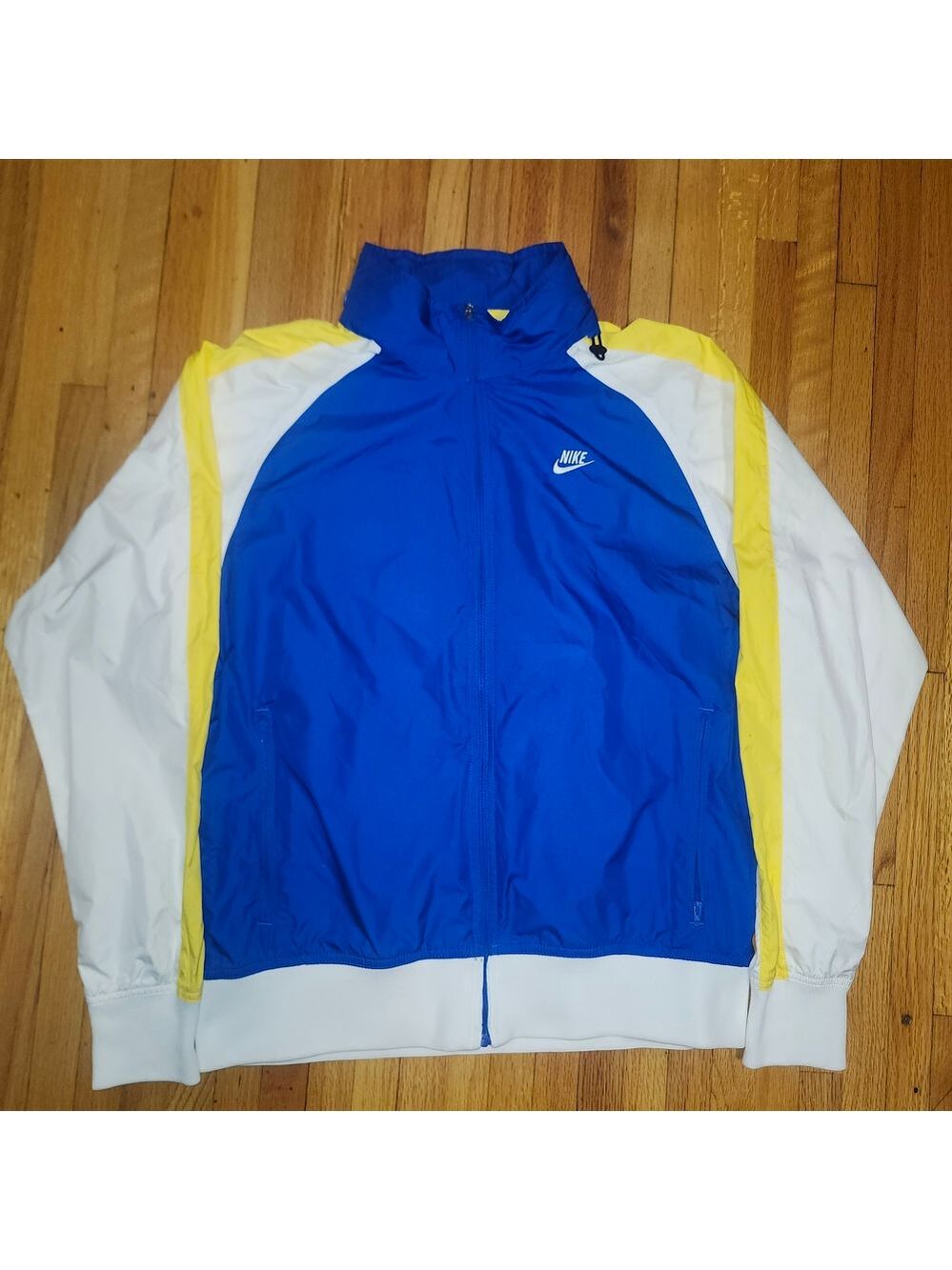 Nike Blue and Yellow Windbreaker Jacket